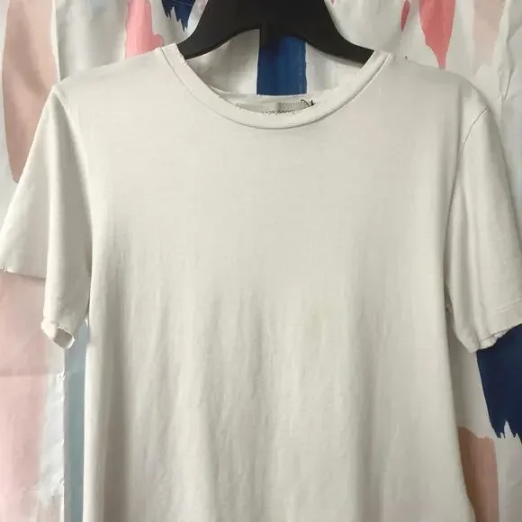 NWOT Golden Goose Distressed Embroidered Logo Patch Crewneck T-Shirt Size Medium - Picture 6 of 16